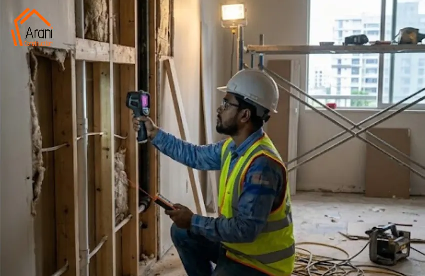 Professional Home Renovation Inspection North Vancouver expert evaluating a residential renovation project.
