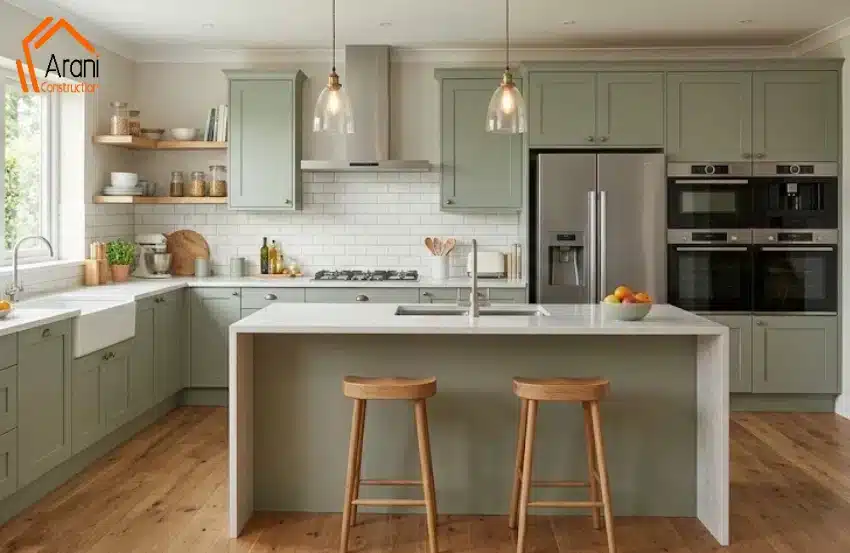 Kitchen Renovation Benefits in Vancouver showcased through a modern custom kitchen with quartz countertops, stylish cabinets, and energy-efficient lighting.